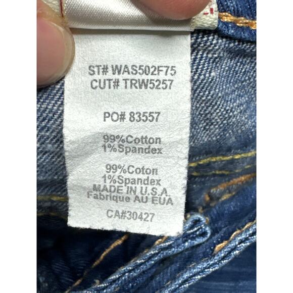 True Religion Women's Low Rise Bootcut Blue Denim Jeans - Size 31 (33x31) - Picture 7 of 7